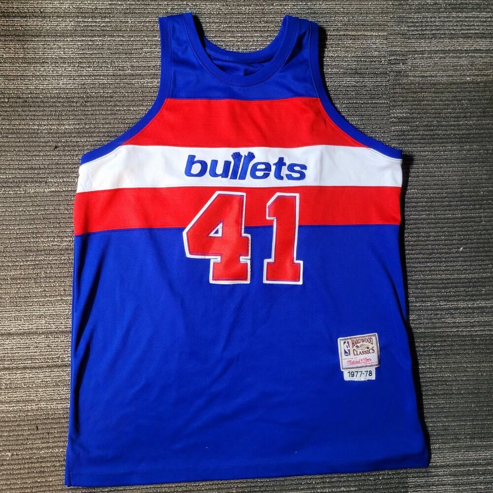 Mitchell & Ness Washington Bullets 2XL Unseld 1977-78 Authentic Jersey Blue VTG
